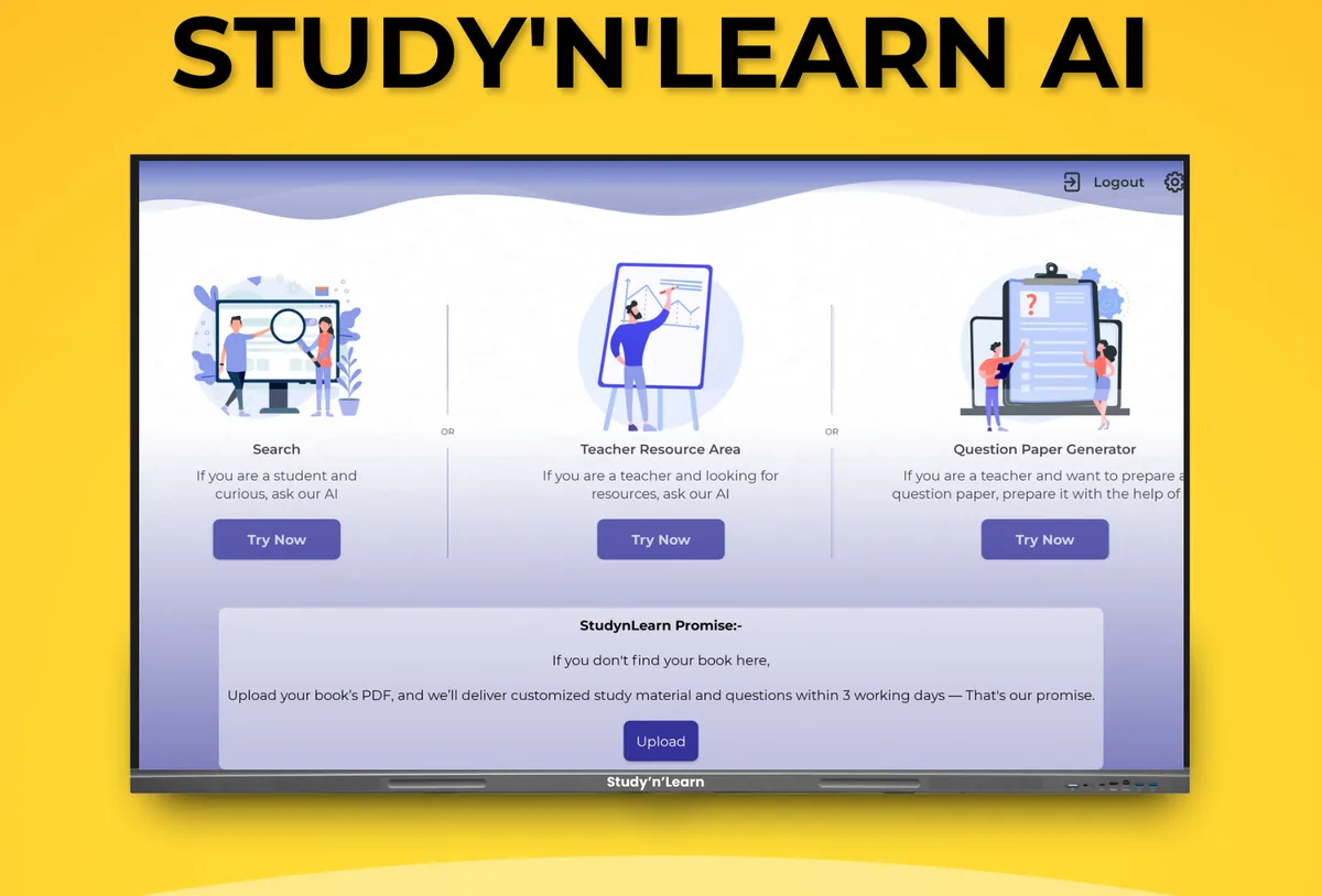 Study'n'Learn AI interface preview