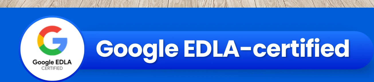 Google EDLA-certified Study'n'Learn Interactive Flat Panel badge